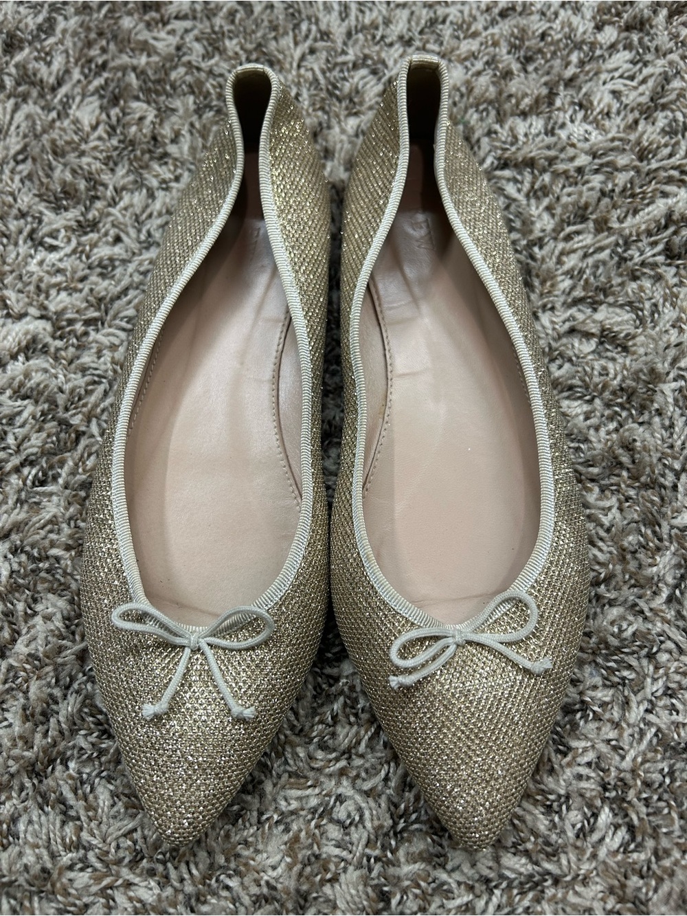 J.Crew Gemma Sparkle Glitter Ballet Flat Size 10